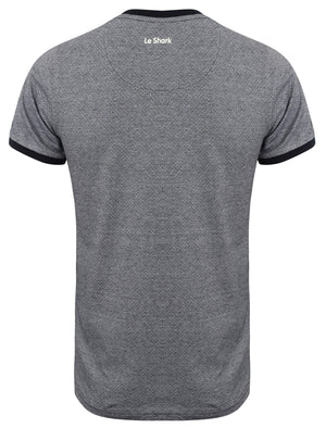 Edensor Feeder Stripe & Spot Cotton T-Shirt in True Navy - Le Shark