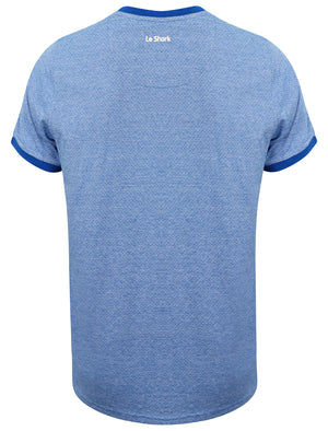 Edensor Feeder Stripe & Spot Cotton T-Shirt in Vespa Blue - Le Shark