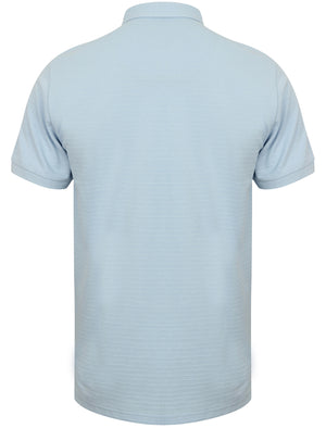 Ensign Jacquard Pique Polo Shirt in Starlight Blue - Le Shark