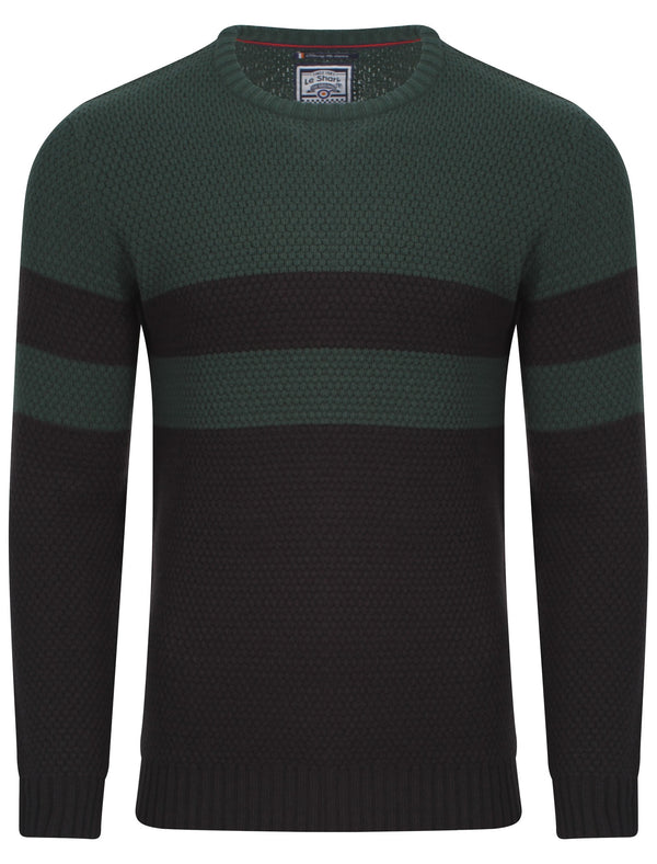 Le Shark Adu navy blue and green jumper