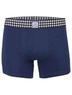 Boxers Shorts Set in Blue / Light Grey Marl - Le Shark