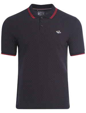 Le Shark Beckflow polo with red polka-dots