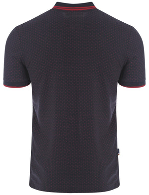 Le Shark Beckflow polo with red polka-dots