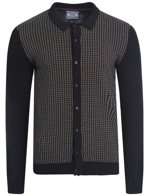 Le Shark Bradman knitted cardigan in black