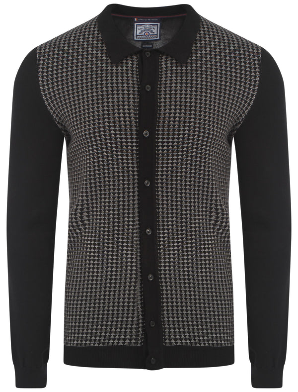 Le Shark Bradman knitted cardigan in navy