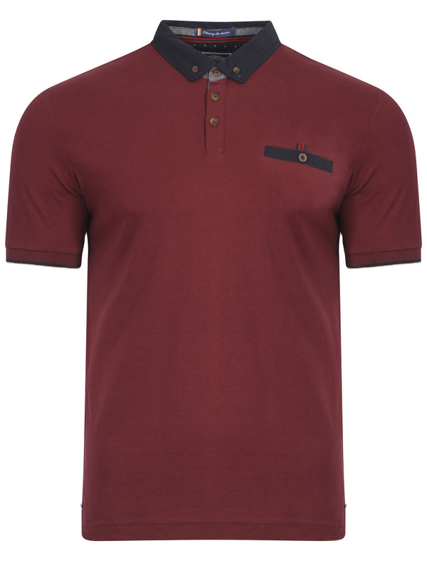 Le Shark Bramwell polo shirt in oxblood