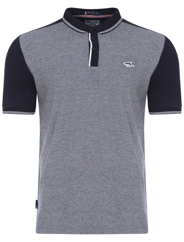 Le Shark Brewer navy polo shirt