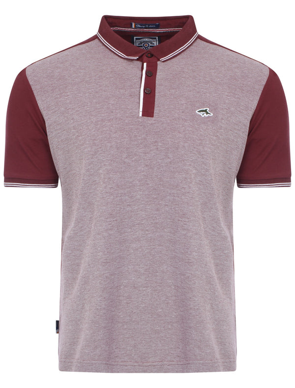 Le Shark Brewer red polo shirt