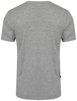 Bridstow Basic Crew Neck Tee in Grey Marl - Le Shark