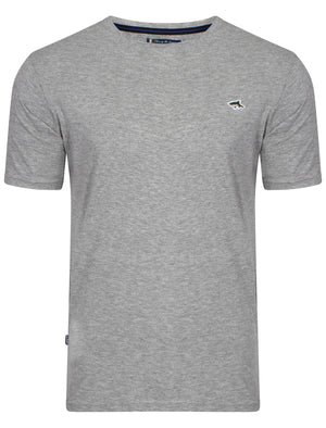 Bridstow Basic Crew Neck Tee in Grey Marl - Le Shark