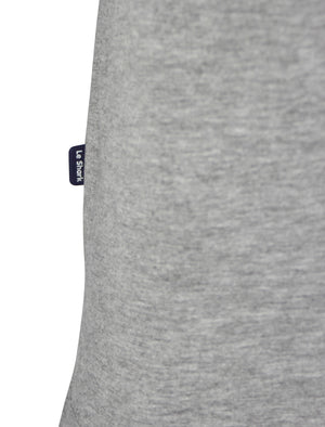 Bridstow Basic Crew Neck Tee in Grey Marl - Le Shark