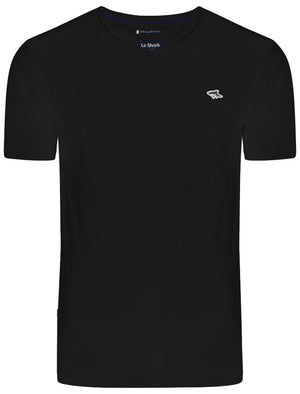 Briset Basic V-neck Tee in Black - Le Shark