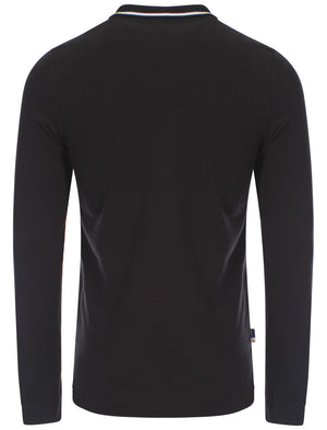 Le Shark Broadwick black long sleeved polo shirt