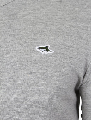 Byland 2 Piqué Polo Shirt in Light Grey Marl - Le Shark