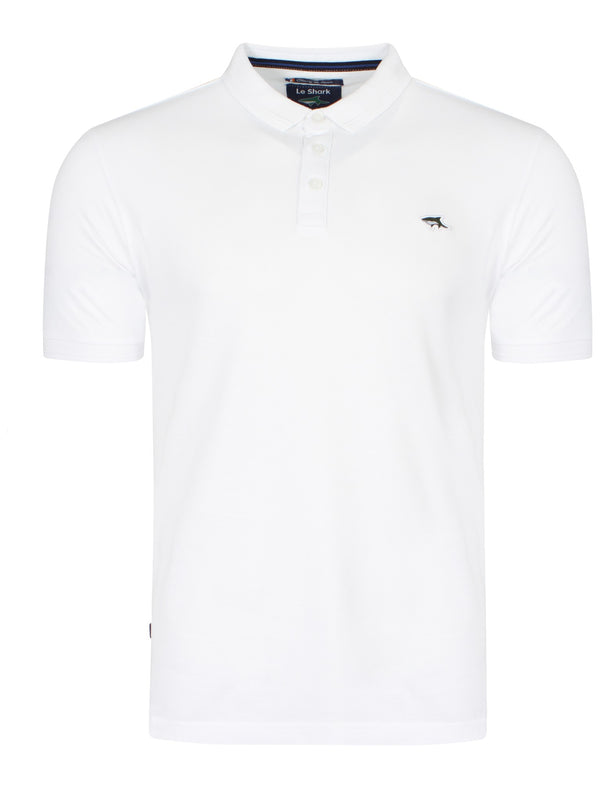 Byland Polo Shirt in White - Le Shark