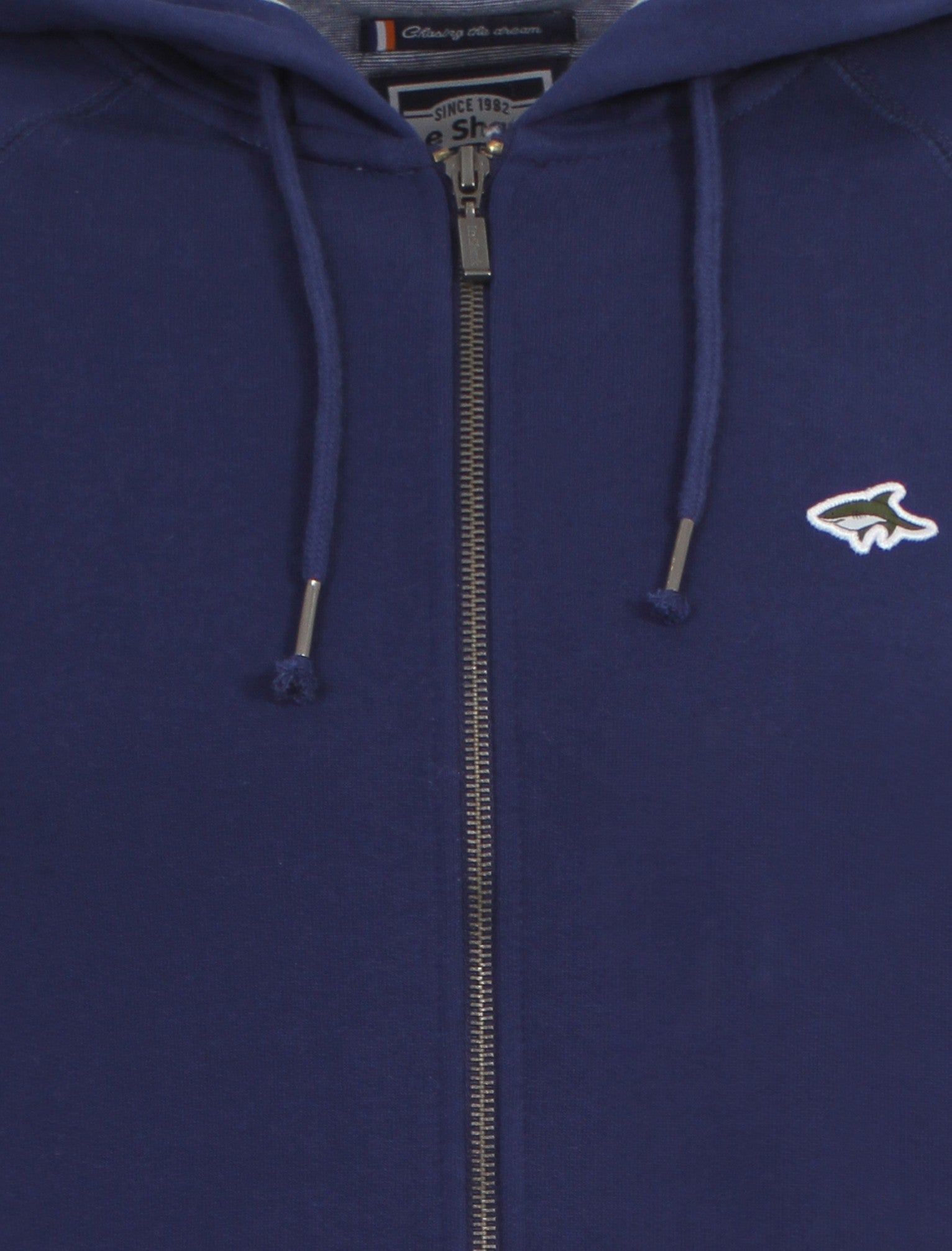 Le Shark Castlands zip up hoodie in blue Tokyo Laundry
