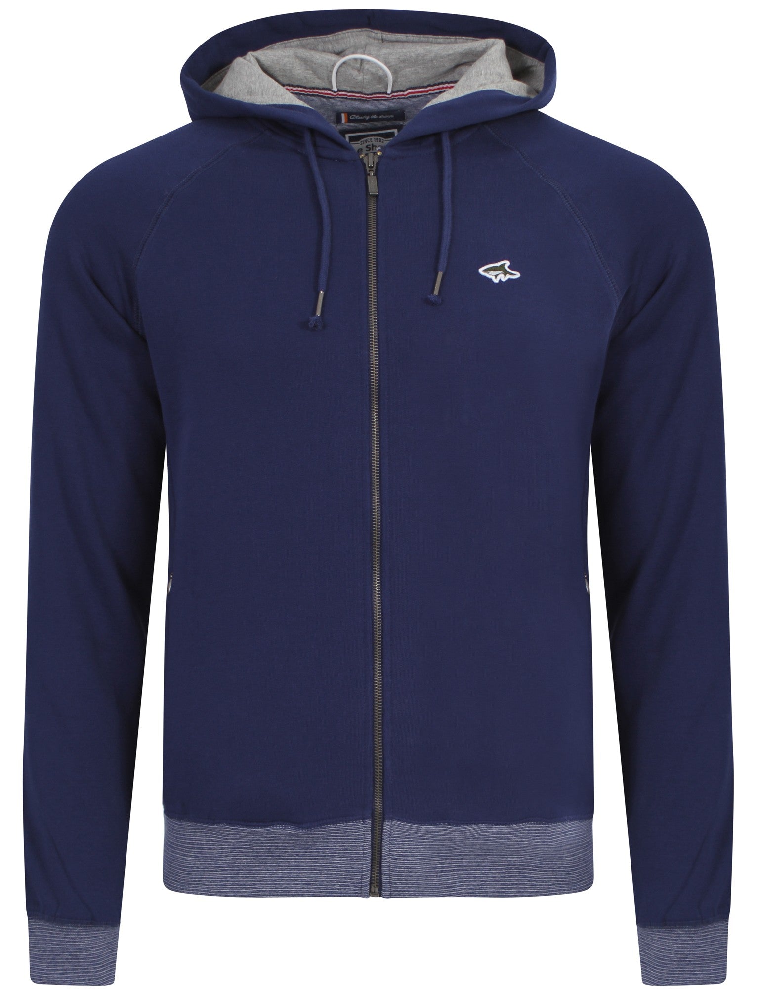 Le Shark Castlands zip up hoodie in blue Tokyo Laundry