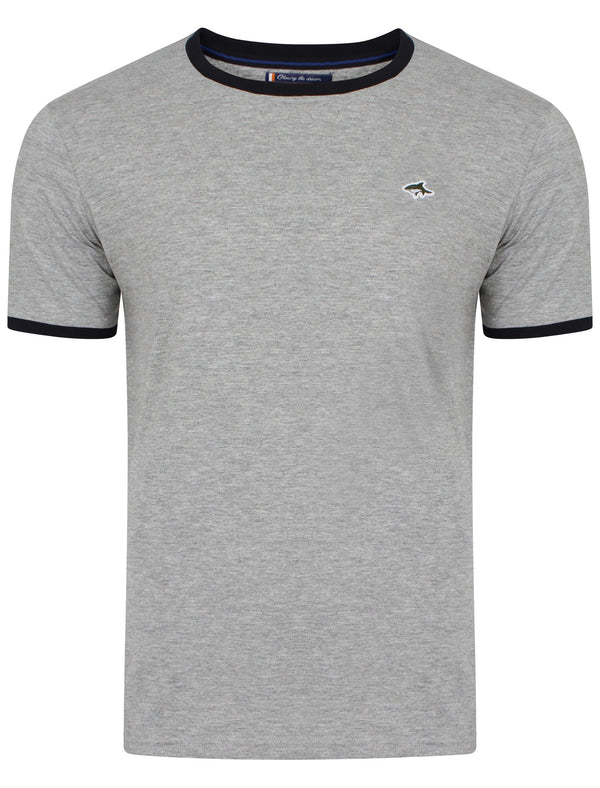 Cederne Tee in Grey Marl - Le Shark