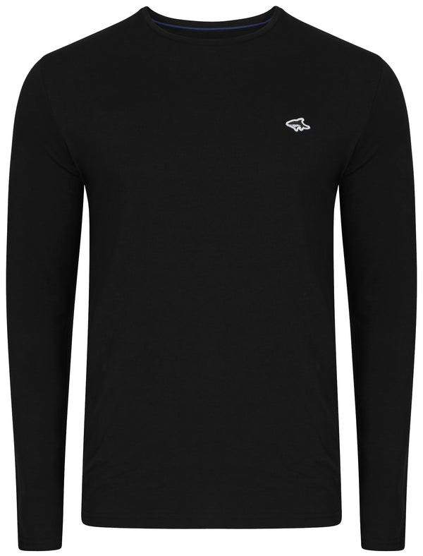 Chiltern Long Sleeve T-Shirt in Black - Le Shark