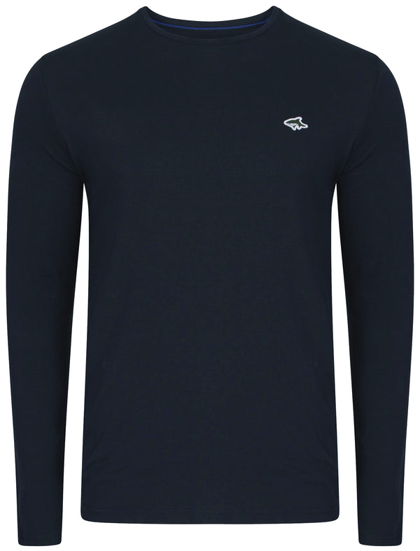 Chiltern Long Sleeve T-Shirt in True Navy - Le Shark