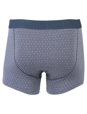 Chords Boxer Short Set in Mood Indigo - Le Shark