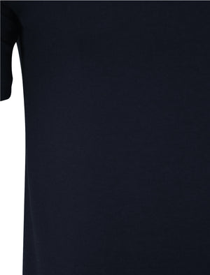 Darsham Crew Neck T-Shirt in True Navy - Le Shark