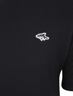 Davenant Short Sleeve Ringer T-Shirt in True Navy - Le Shark