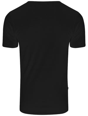 Dewey V Neck T-Shirt in Black - Le Shark