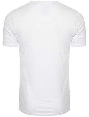 Dewey V Neck T-Shirt in White - Le Shark