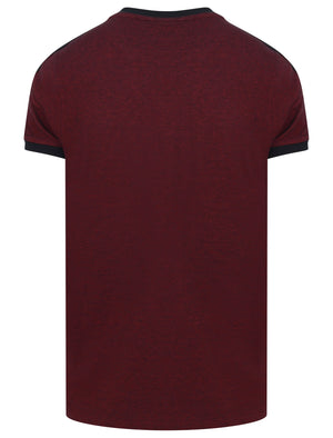 Drayton Cotton Pique T-Shirt with Racer Stripe Sleeves In Port Royale - Le Shark