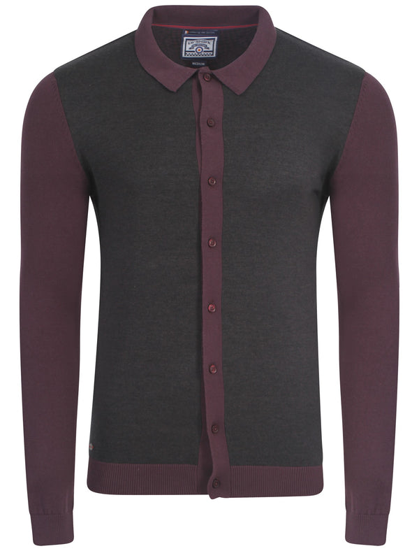 Le Shark Duncan oxblood cardigan