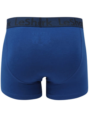 George Street 2 (2 Pack) Boxer Shorts Set in Mazarine Blue / Sky Captain Navy - Le Shark