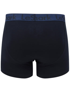 George Street 2 (2 Pack) Boxer Shorts Set in Mazarine Blue / Sky Captain Navy - Le Shark