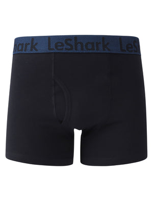 George Street (2 Pack) Boxer Shorts Set True Navy / Olympian Blue - Le Shark