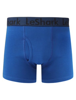 George Street (2 Pack) Boxer Shorts Set True Navy / Olympian Blue - Le Shark