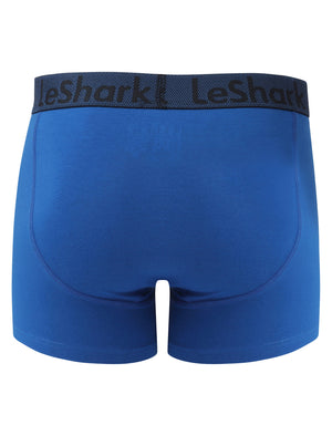 George Street (2 Pack) Boxer Shorts Set True Navy / Olympian Blue - Le Shark