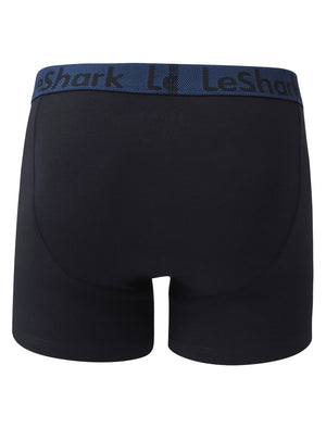 George Street (2 Pack) Boxer Shorts Set True Navy / Olympian Blue - Le Shark