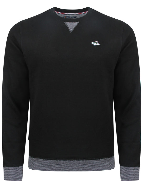 Men's soft basic black sweatshirt - Le Shark