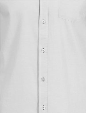 Hartford Cotton Twill Long Sleeve Shirt in Optic White - Le Shark