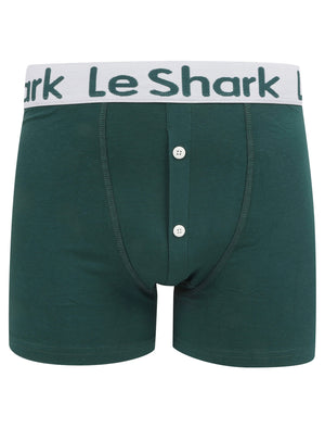 Harv Lake (2 Pack) Boxer Shorts Set In Mediterranea / Optic White - Le Shark