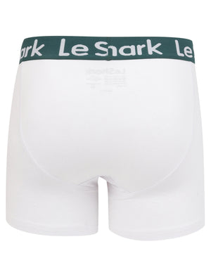 Harv Lake (2 Pack) Boxer Shorts Set In Mediterranea / Optic White - Le Shark