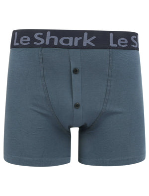 Harv Lake (2 Pack) Boxer Shorts Set in Vintage Indigo / True Navy - Le Shark