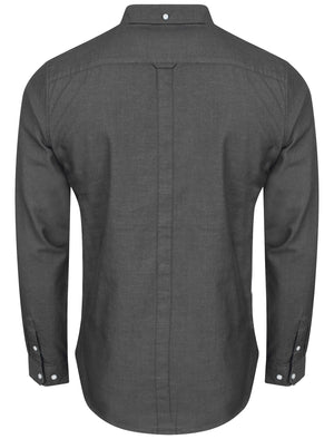 Hedlund Cotton Twill Shirt in Black - Le Shark