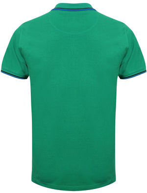 Herne Cotton Polo Shirt in Virdis Green - Le Shark