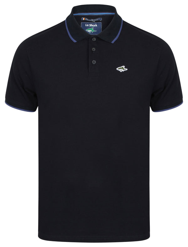 Hobday Polo Shirt in True Navy - Le Shark