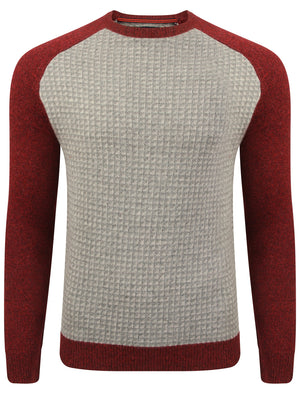 Le Shark Jepson red lambswool jumper