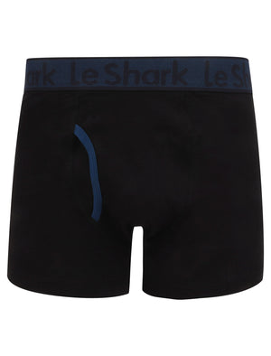 Lake Stan (2 Pack) Sports Boxer Shorts Set in Midnight Blue / Jet Black - Le Shark