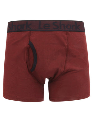 Lake Stan (2 Pack) Sports Boxer Shorts Set in Rioja / Kingfisher Blue- Le Shark