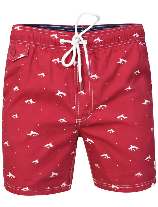 Legion Swim Shorts in Sangria Red - Le Shark