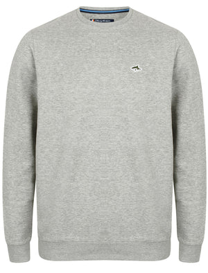 Lockmead Crew Neck Sweatshirt in Light Grey Marl - Le Shark